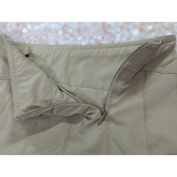 Athleta Womens Tan Athletic Skort Size 2 comfort stretch Polyester Spandex - Picture 5 of 9
